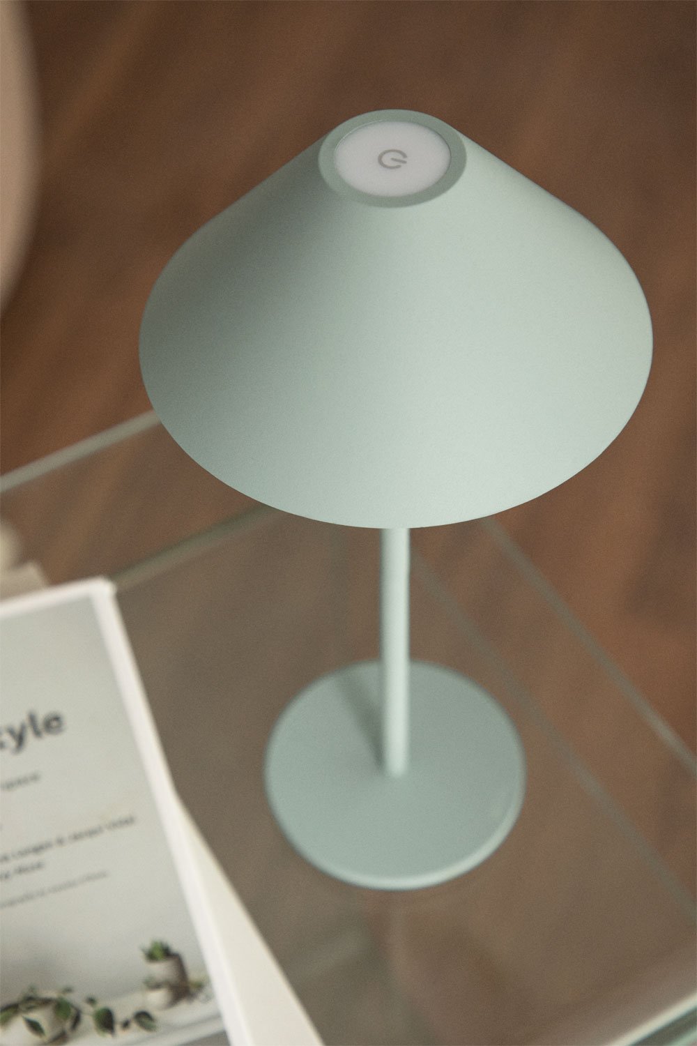 Lampada da tavolo a LED wireless Nebida