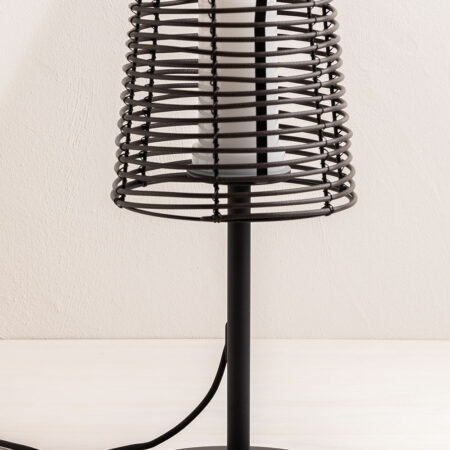 Lampada da tavolo per esterni effetto legno Bissel