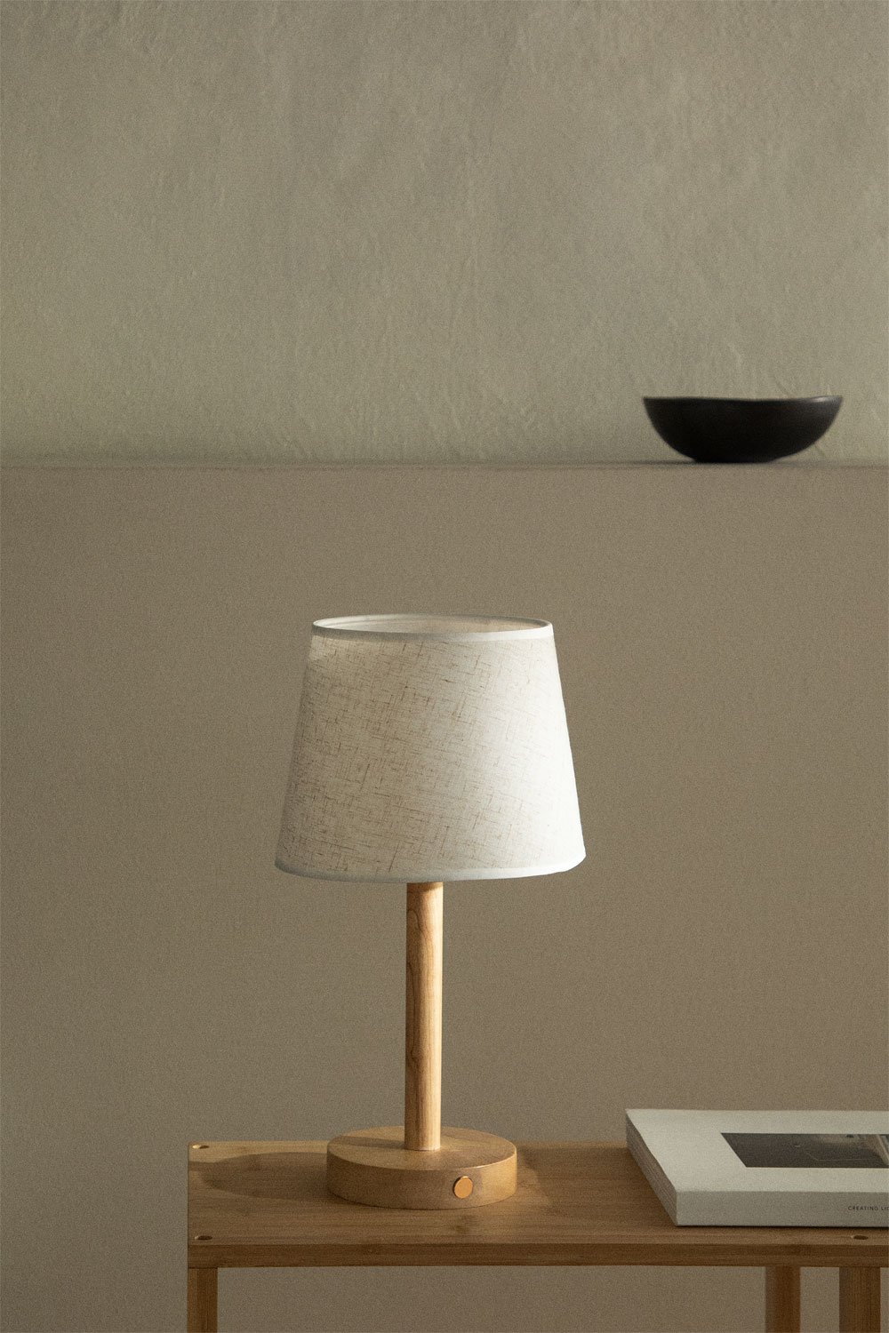 Lampada da Tavolo senza fili in Legno Fernati