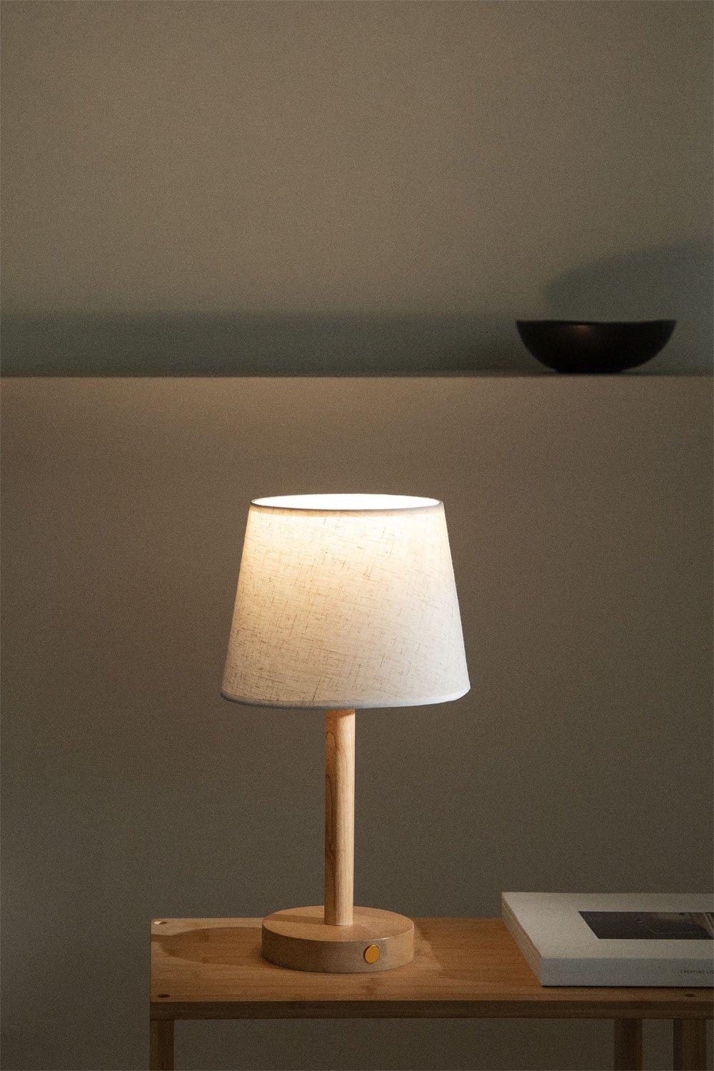 Lampada da Tavolo senza fili in Legno Fernati