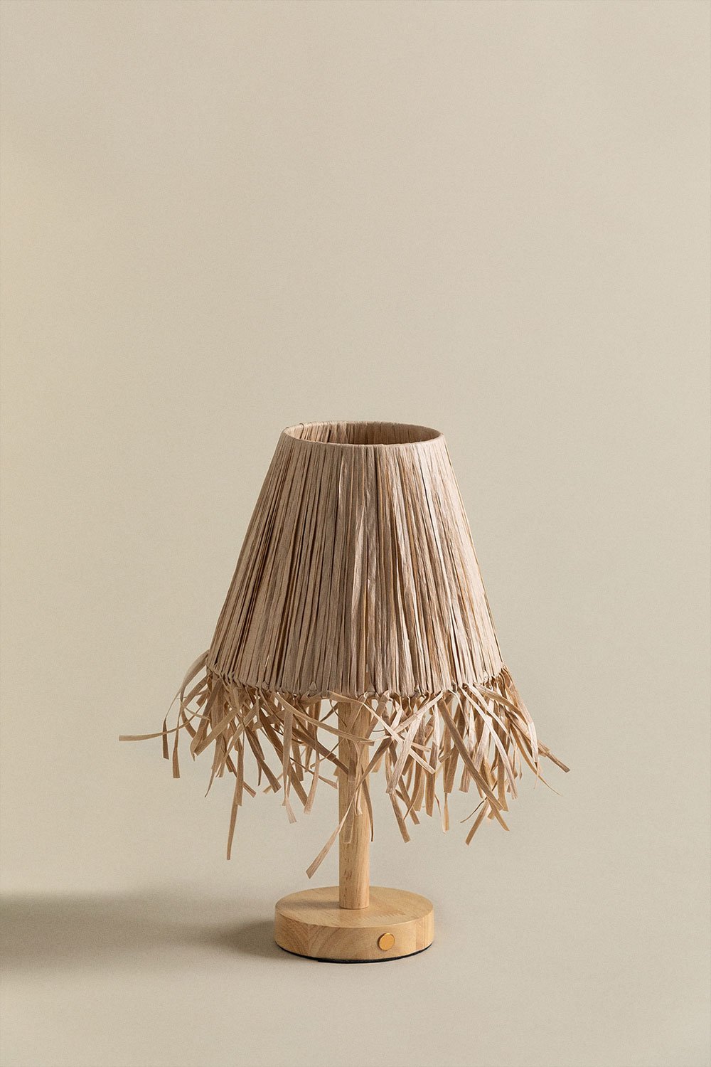 Lampada da tavolo senza fili in legno Nozaine