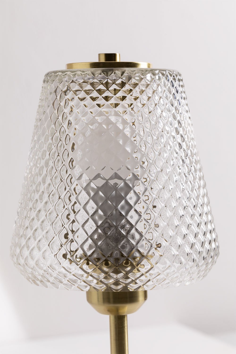 Lampada da tavolo Taylor in ferro e vetro
