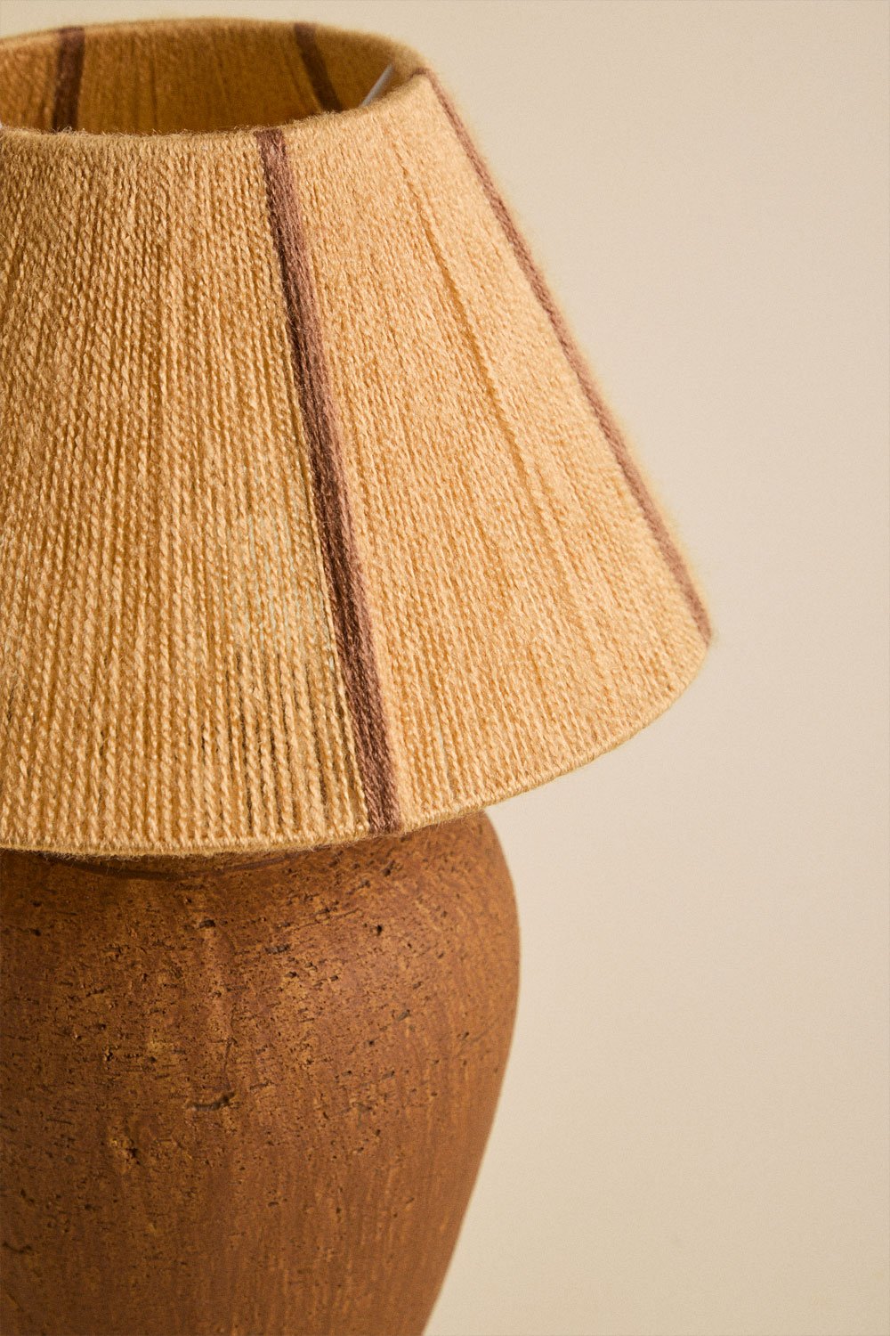 Lampada da tavolo in terracotta Verena