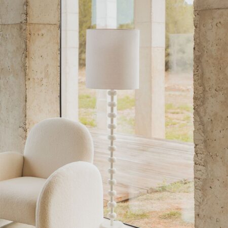 Lampada da terra in lino Alieta
