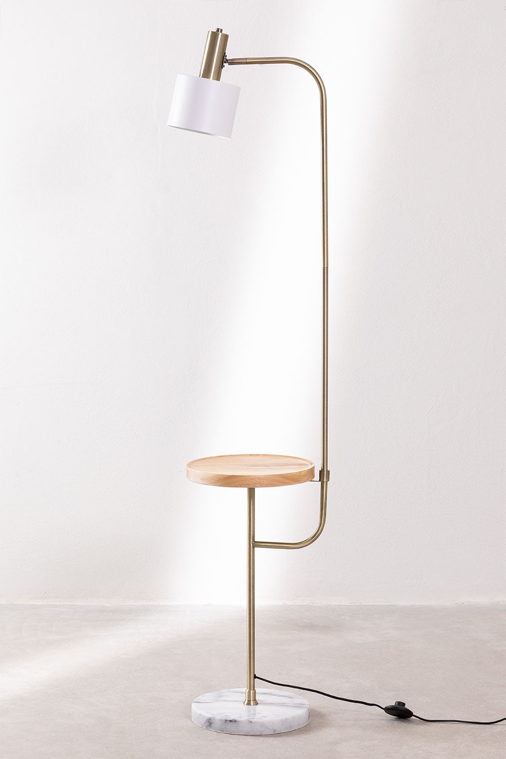 Lampada da terra con tavolo Águeda