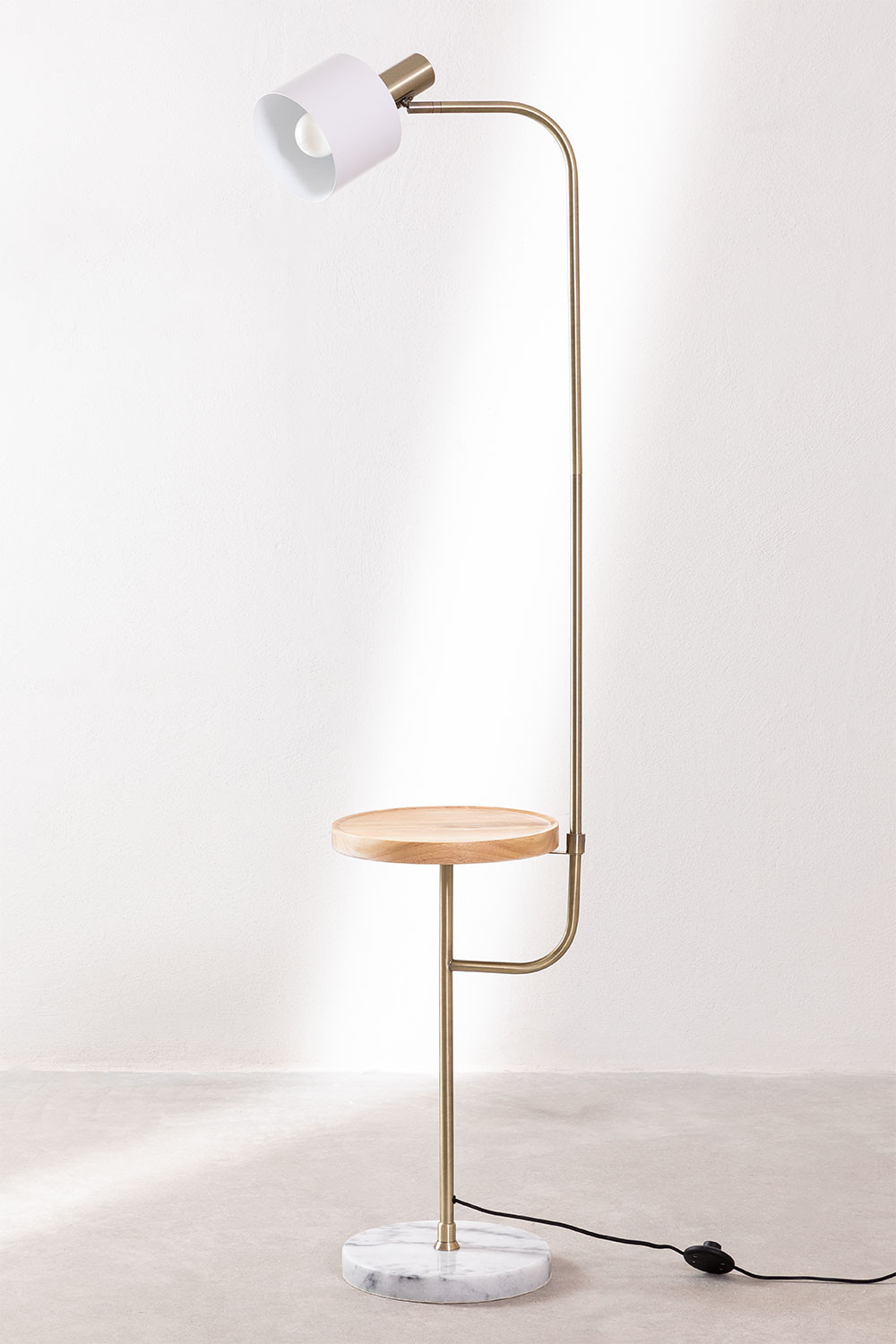 Lampada da terra con tavolo Águeda