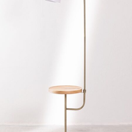 Lampada da terra con tavolo Águeda