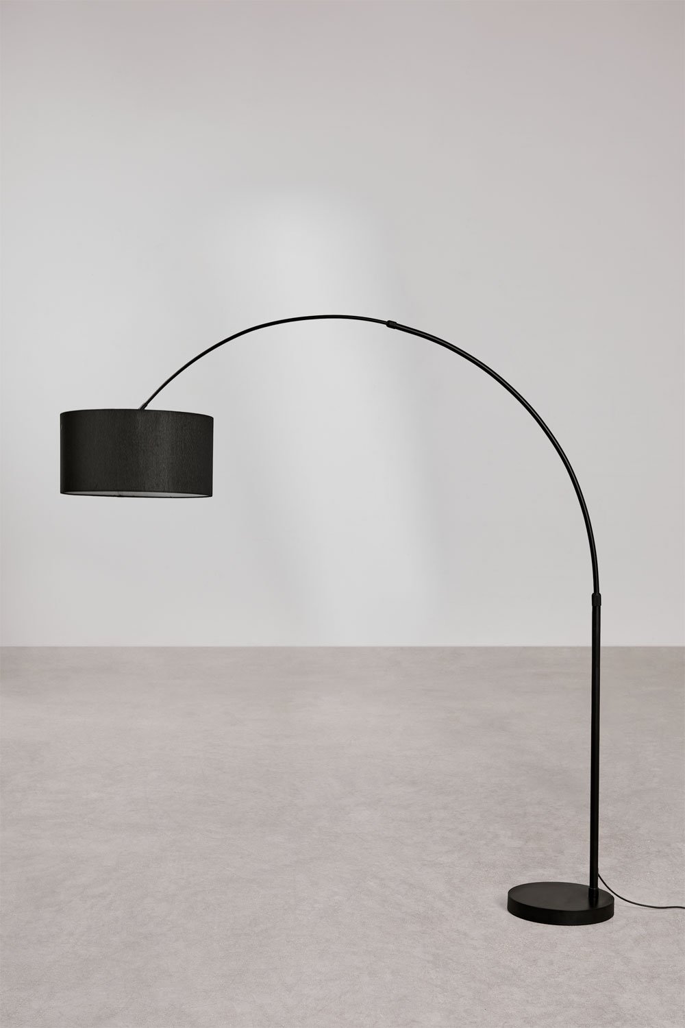 Lampada da terra da esterno Vonera in lino e ferro