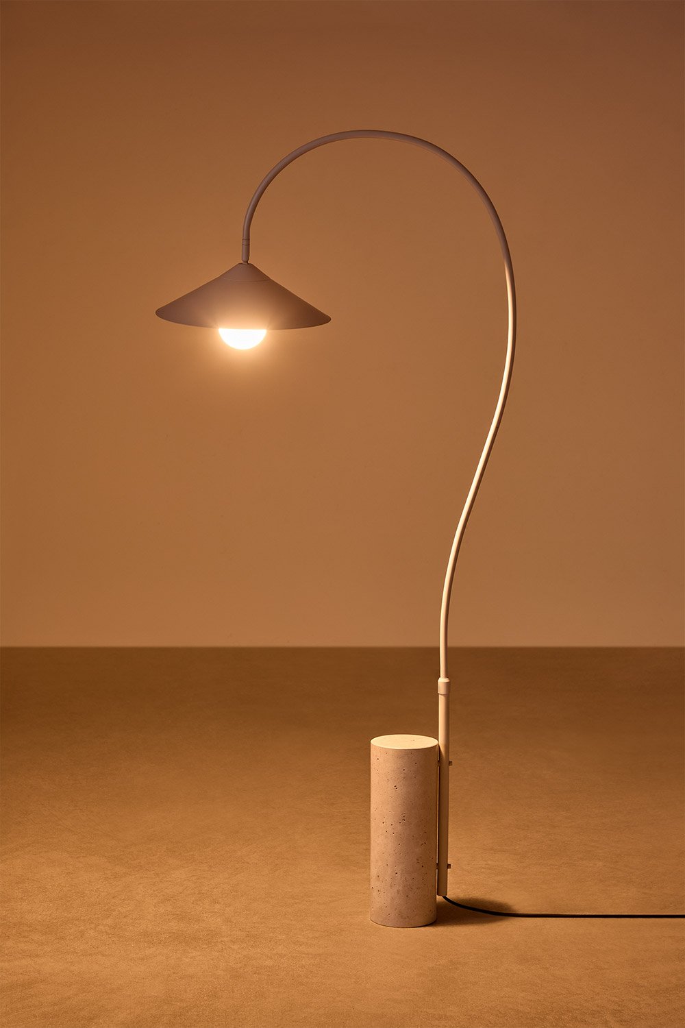 Lampada da terra in ferro Grivon