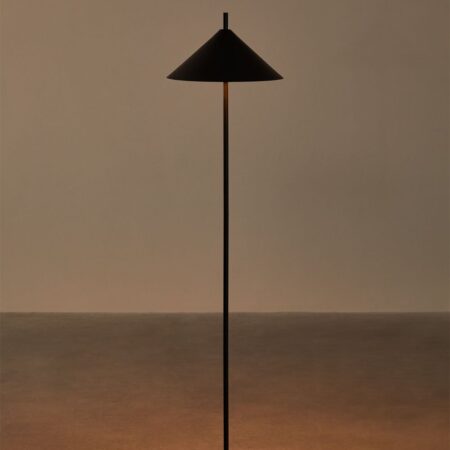 Lampada da terra Aziel in metallo
