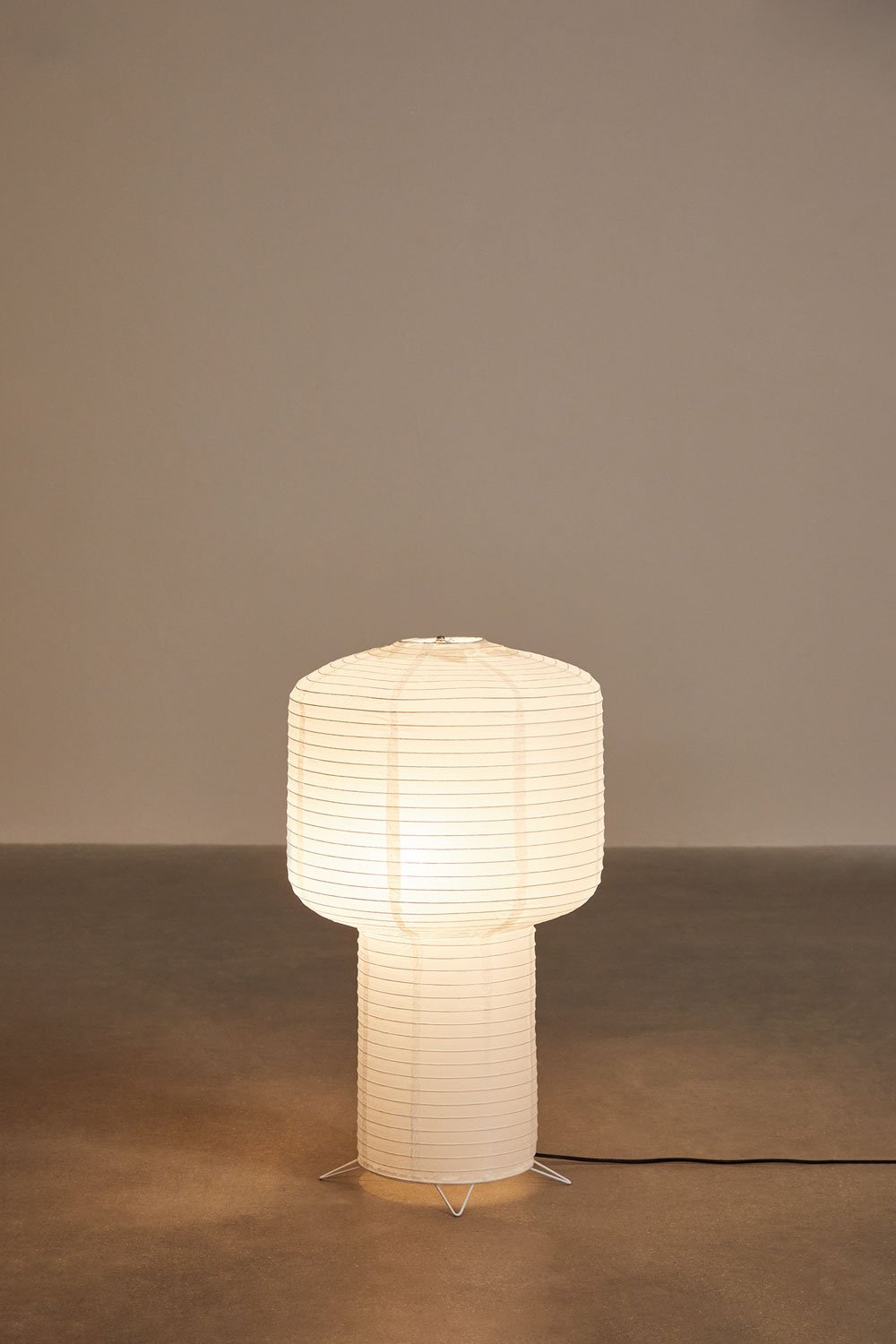 Lampada da terra in carta Prenola