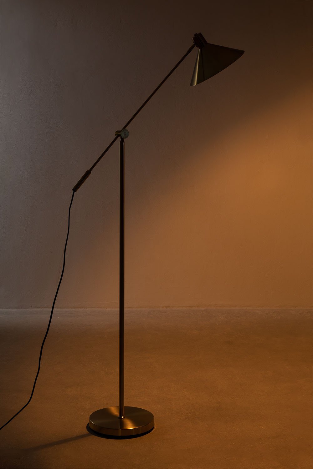 Lampada da terra in metallo Francis