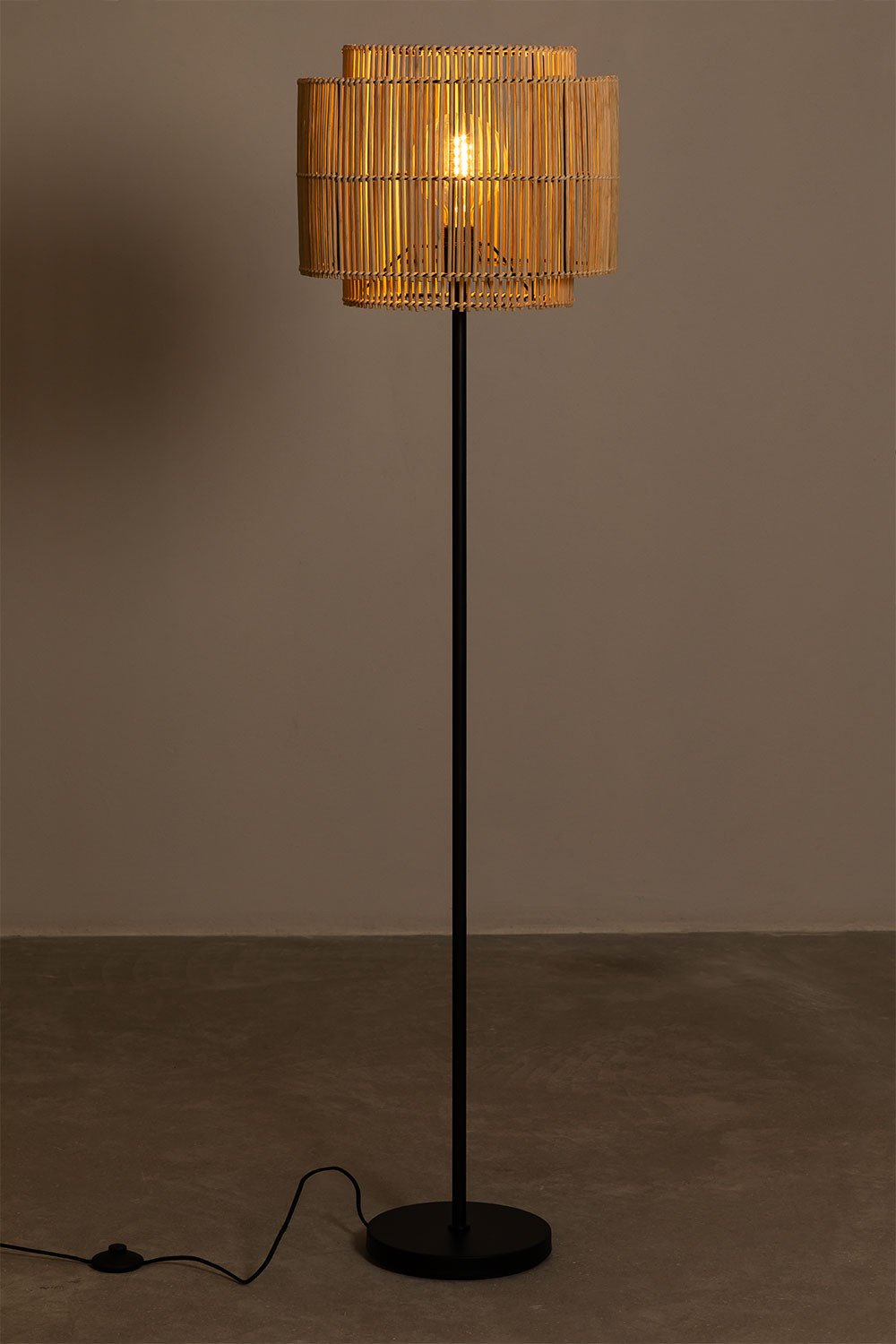 Lampada da terra in Bambù Kapua