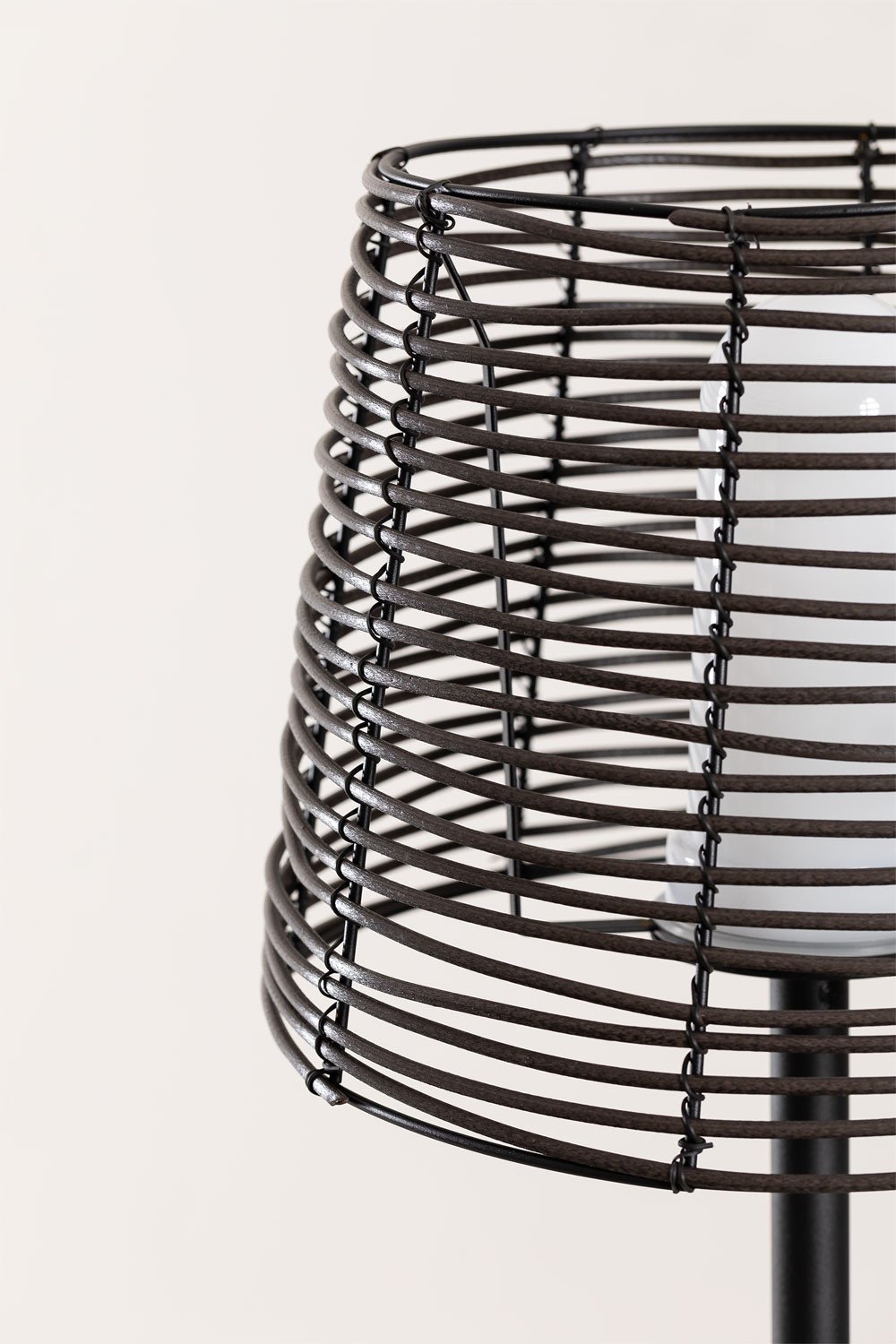 Lampada da terra per esterni effetto legno Bissel
