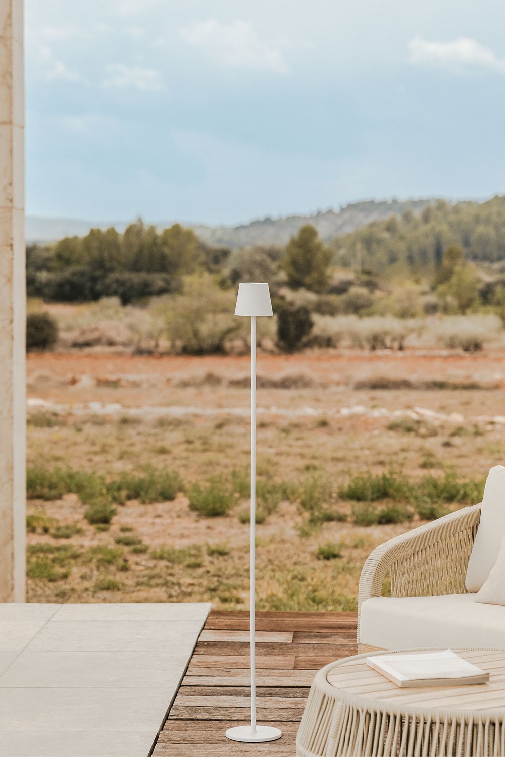 Lampada da terra per esterni LED senza fili Isona