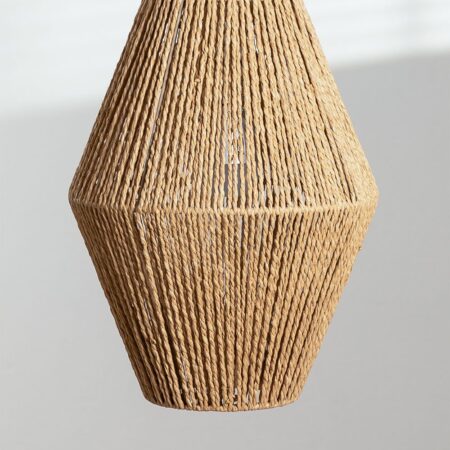Lampada da soffitto in carta intrecciata Megan