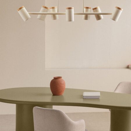 Lampadario con 7 punti luce Amaranto