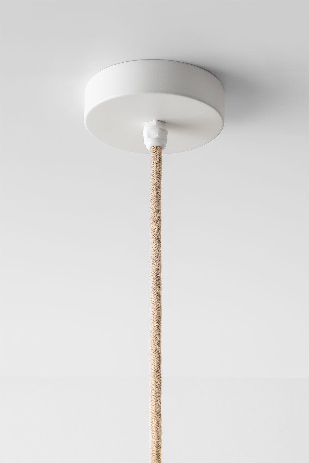 Lampadario in rattan intrecciato Llaury