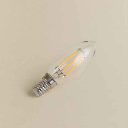 Lampadina a filamento LED E14 C35 6W