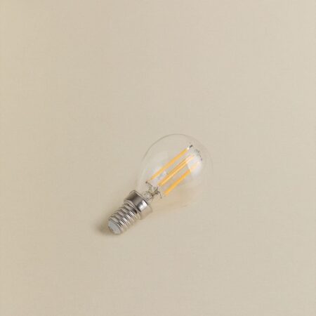 Lampadina a filamento LED E14 G45 6W