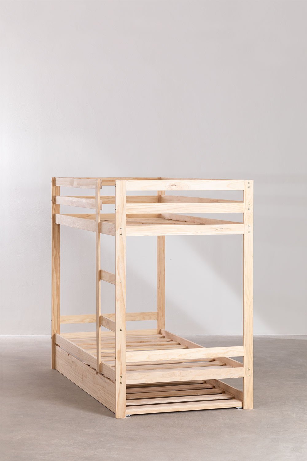 Letto a castello in legno per bambini Cooper per materasso da 90 cm