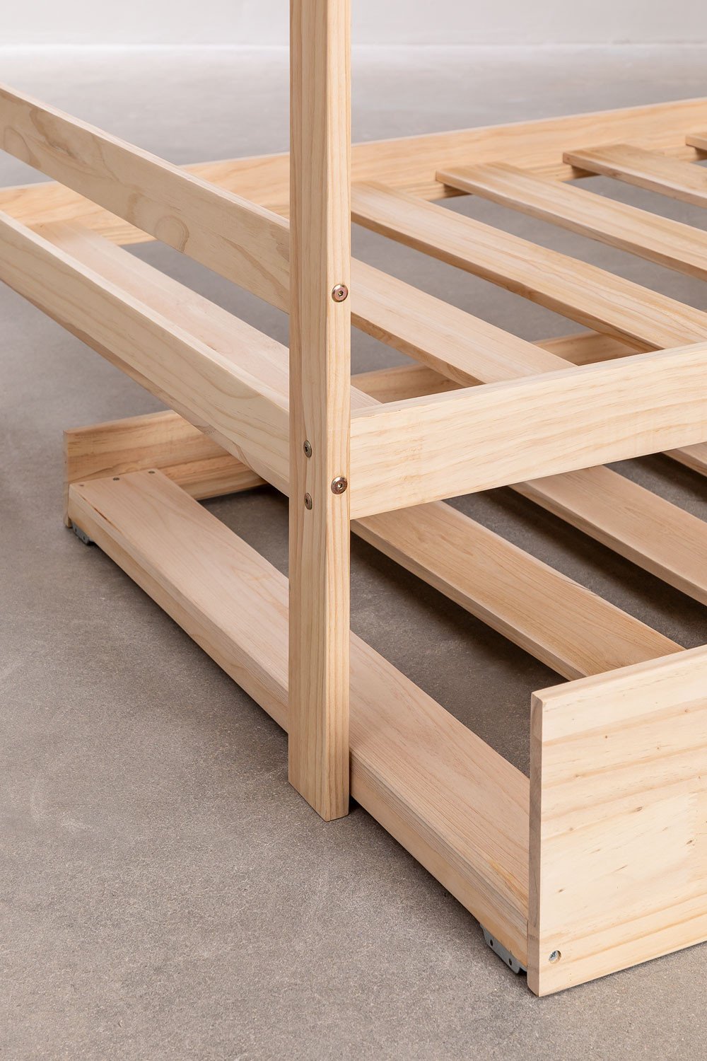 Letto a castello in legno per bambini Cooper per materasso da 90 cm