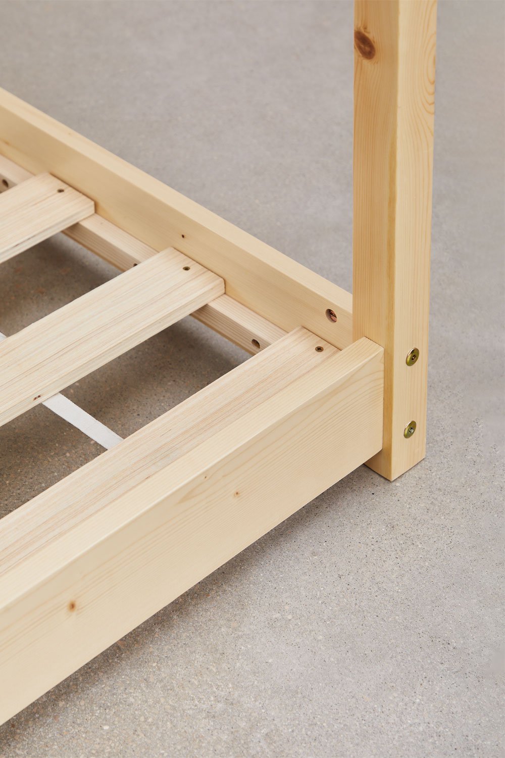 Letto in legno Obbit Kids per materasso da 90 cm