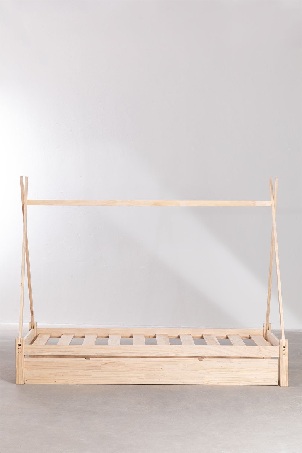 Letto per bambini in legno Joan per materasso da 90 cm