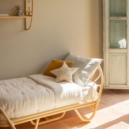 Letto in rattan con materasso per bambini Dahlia