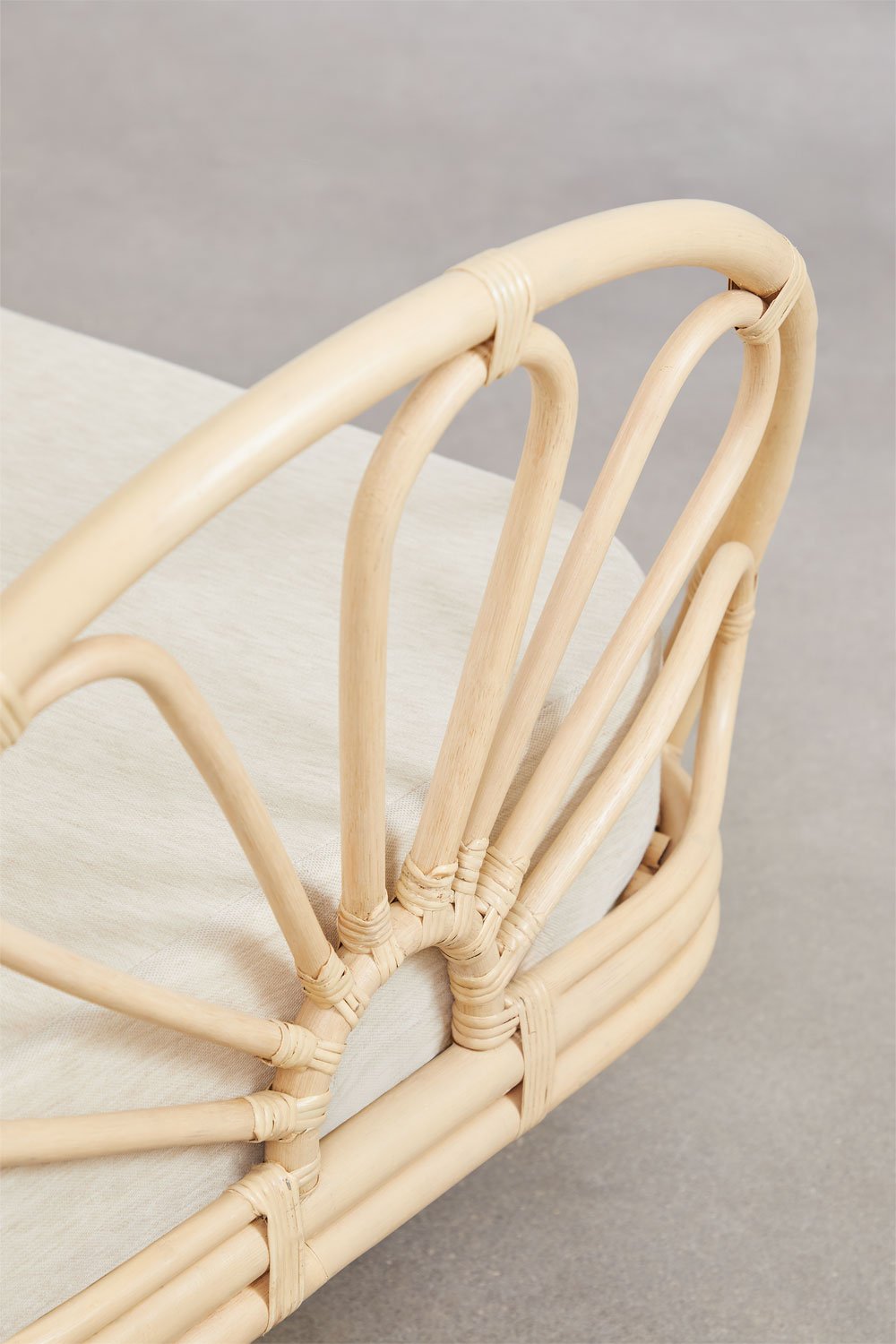 Letto in rattan con materasso per bambini Dahlia