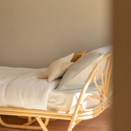 Letto in rattan con materasso per bambini Dahlia
