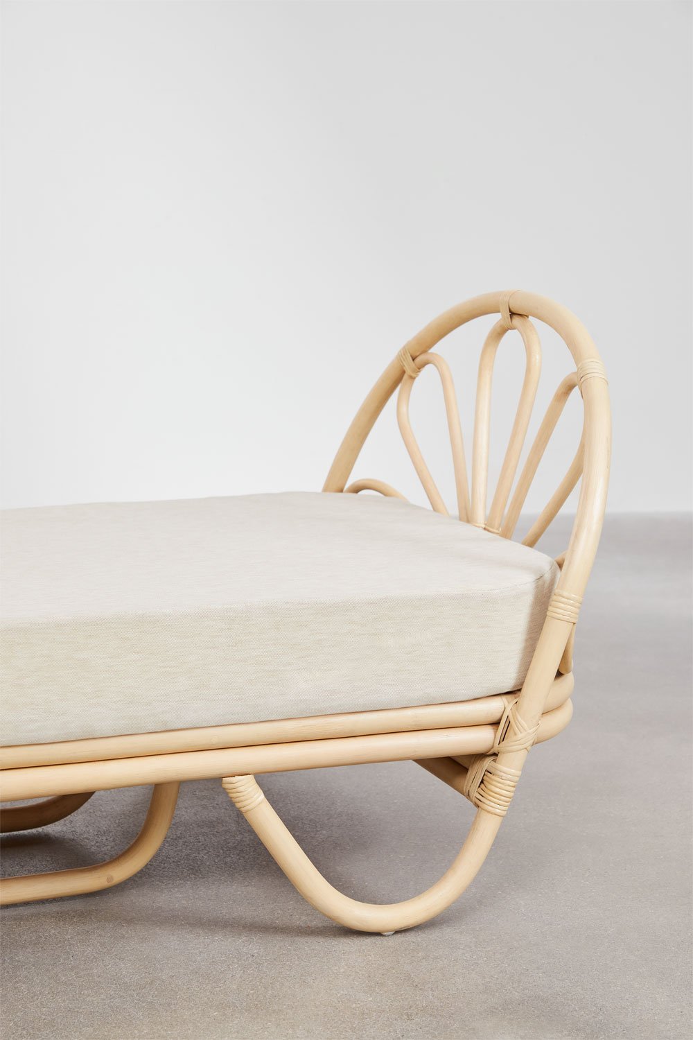 Letto in rattan con materasso per bambini Dahlia