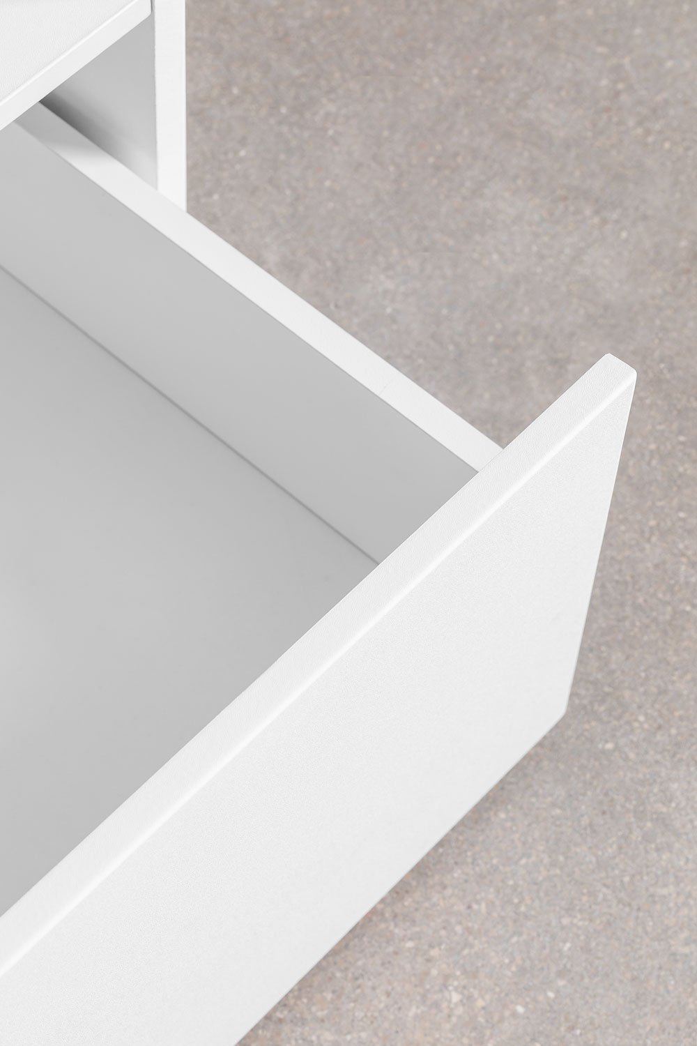 Letto per materasso da 90 cm con 2 cassetti e contenitore Janete