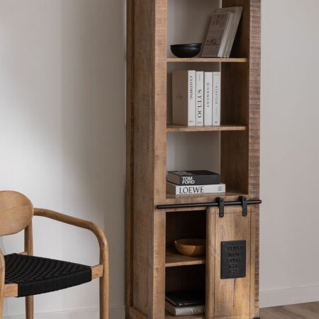 Libreria Uain in legno di mango