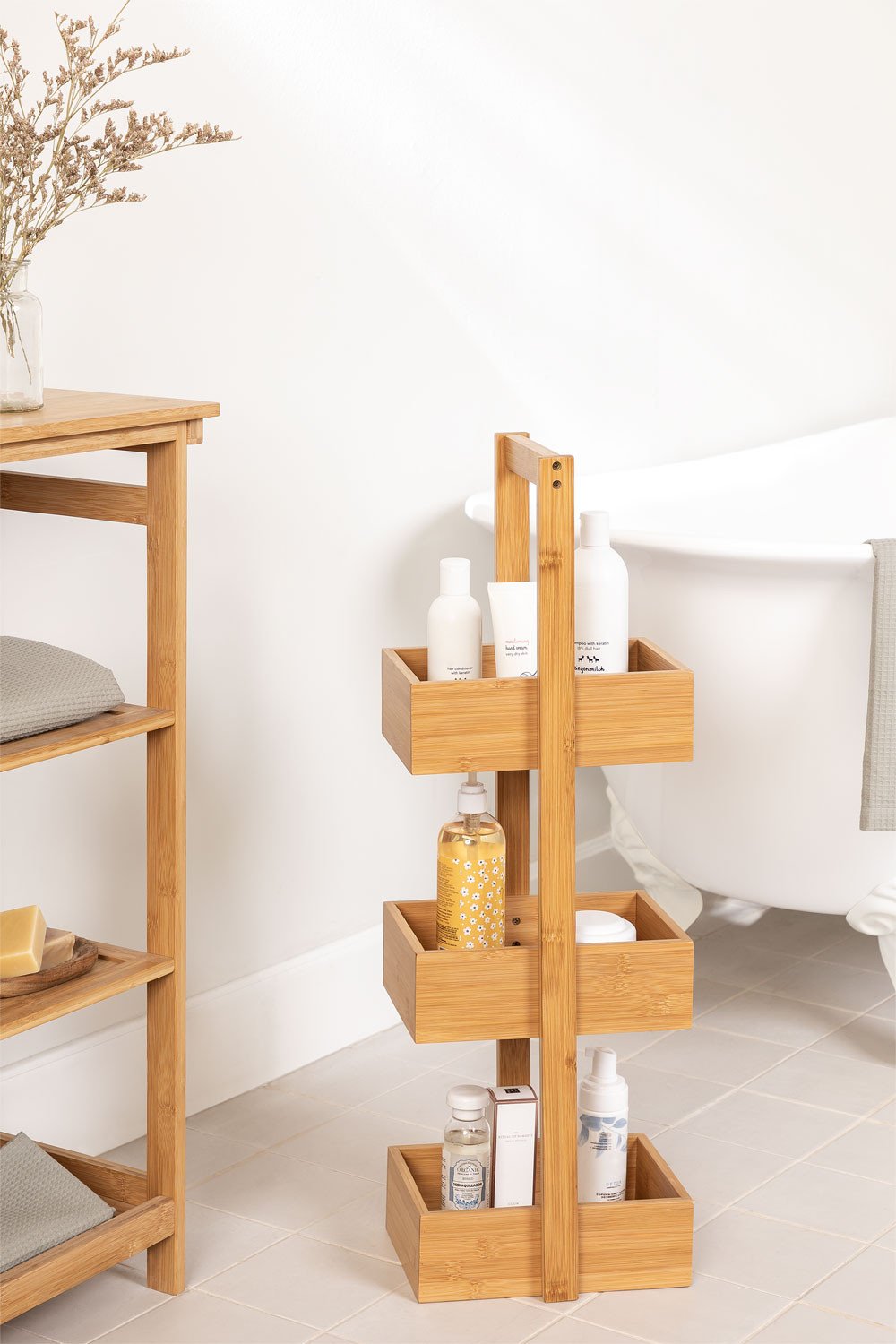 Mensola da bagno in bambù Kayla Design