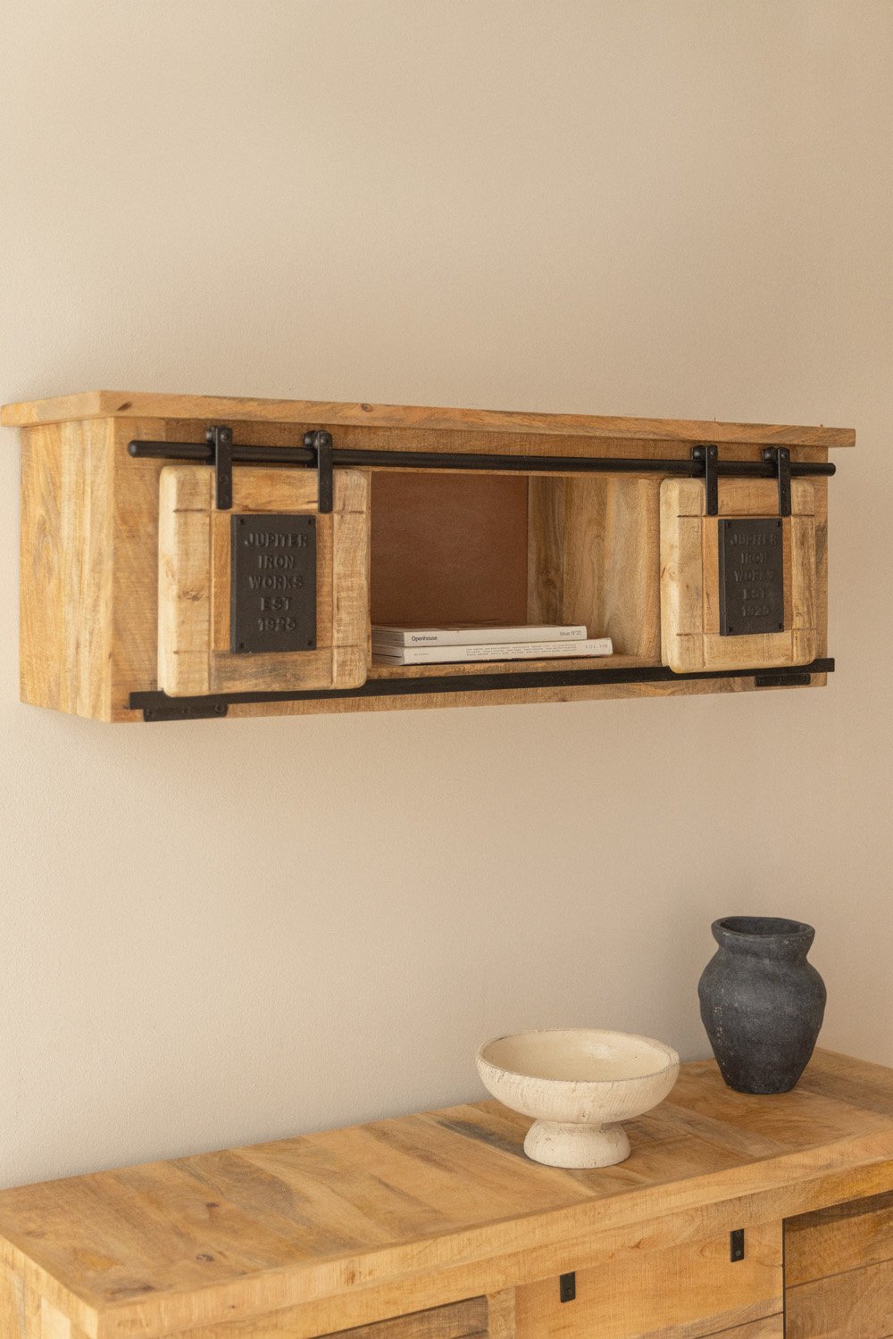 Mensola da parete Uain in legno di mango