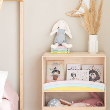 Mobiletto portaoggetti in legno Rainbow Kids