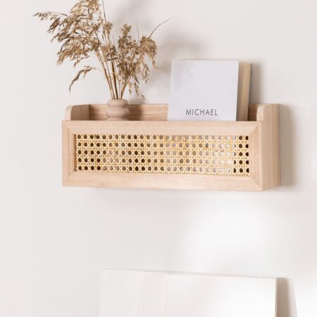 Mensola in Rattan e Legno Arxie