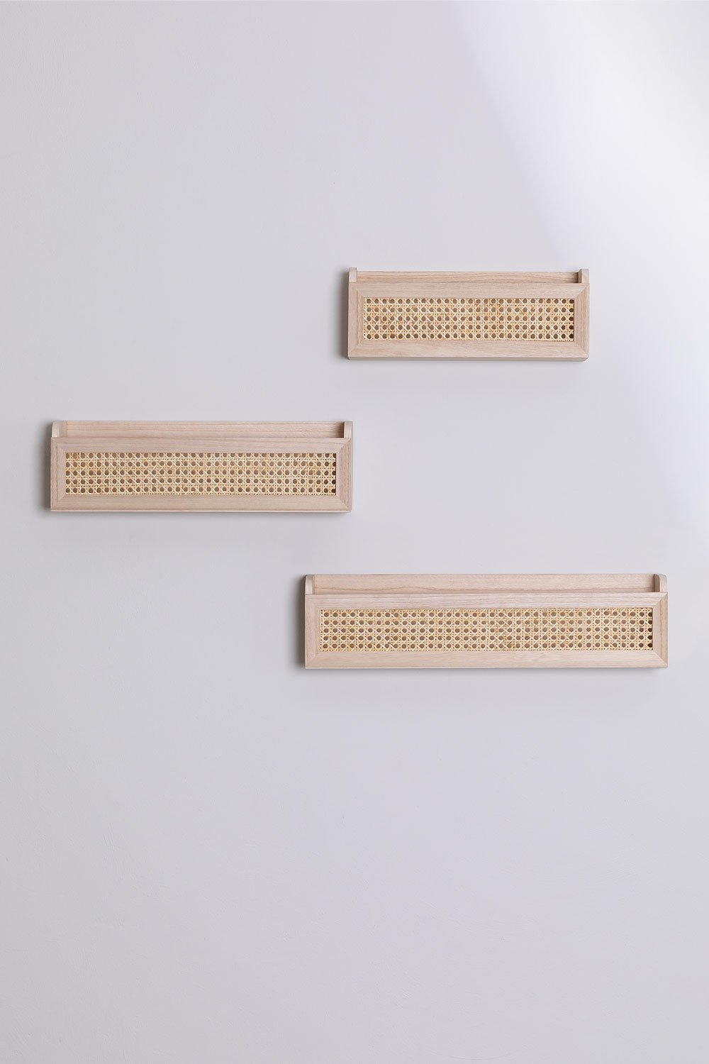 Mensola in Rattan e Legno Arxie