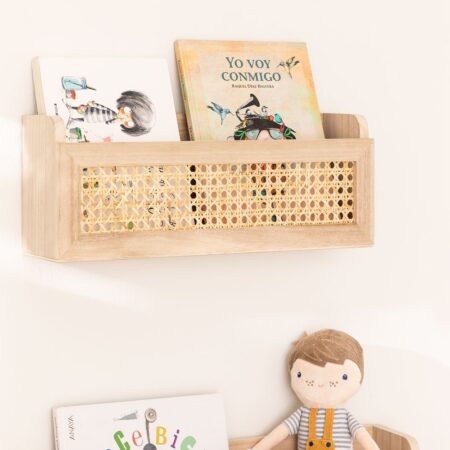 Mensola in Rattan e Legno Arxie