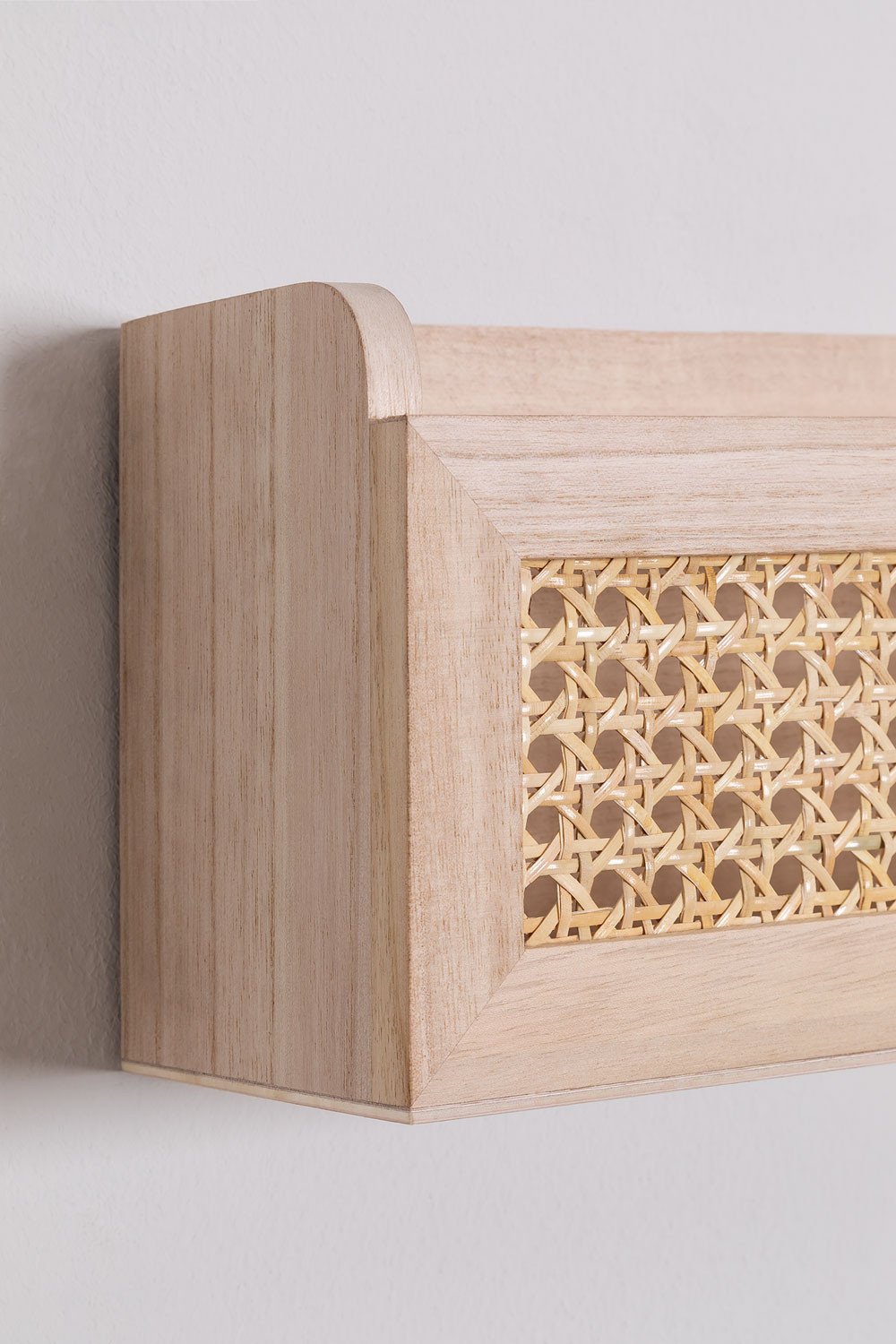 Mensola in Rattan e Legno Arxie
