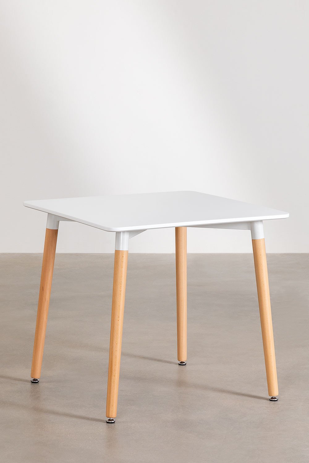 Tavolo Quadrato in Legno di Faggio e MDF (80x80 cm) Royal