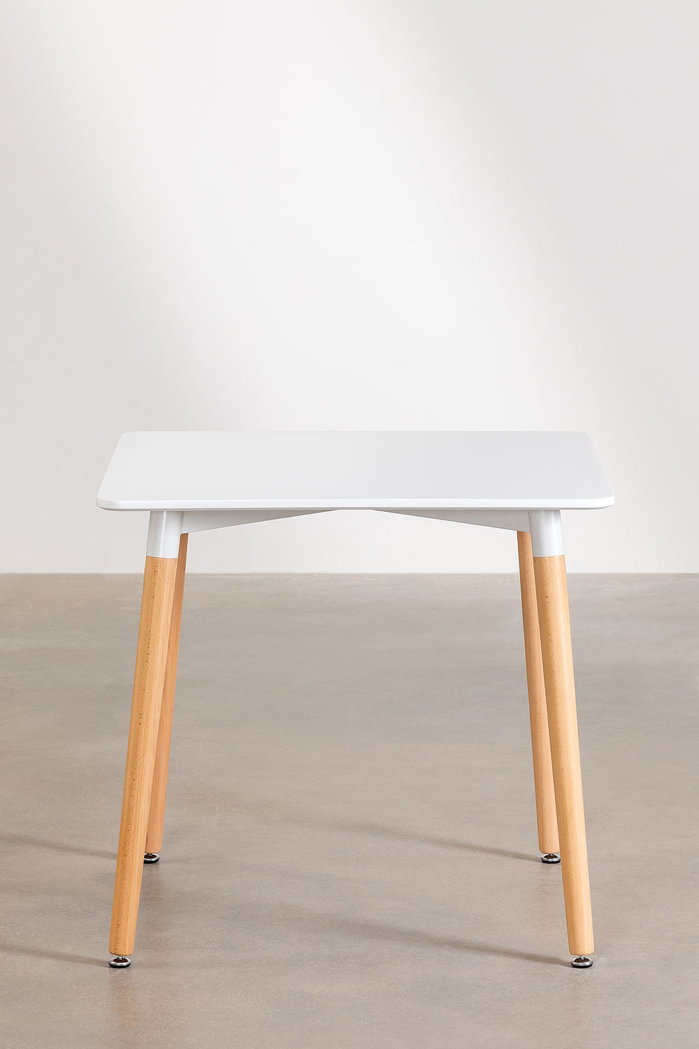 Tavolo Quadrato in Legno di Faggio e MDF (80x80 cm) Royal