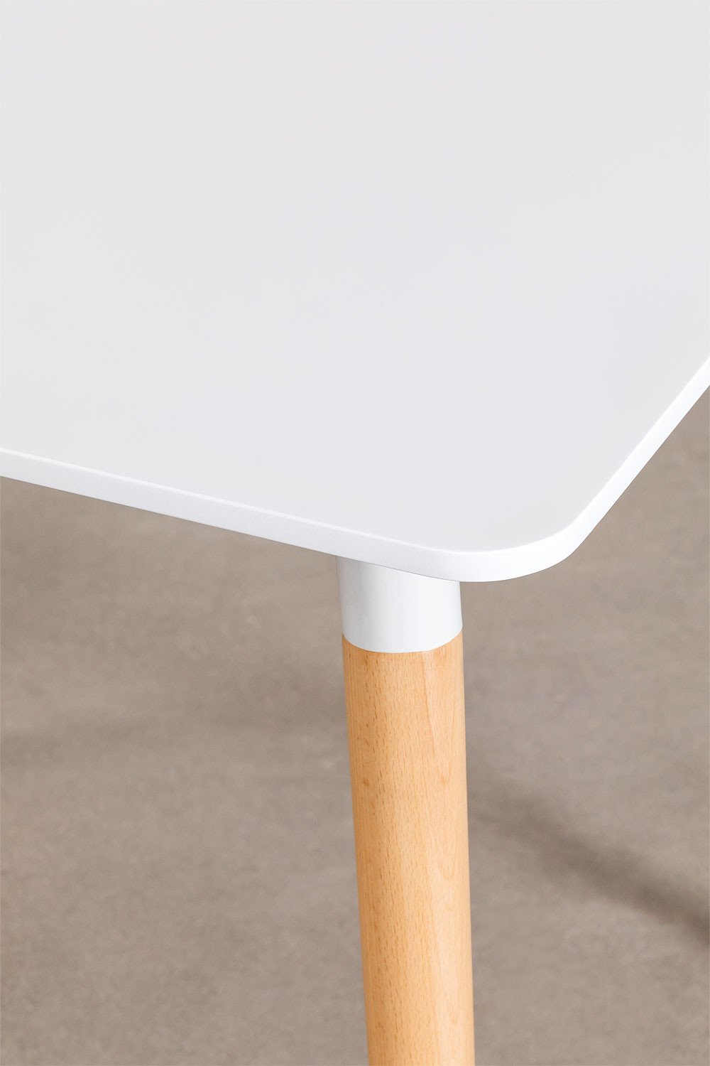 Tavolo Quadrato in Legno di Faggio e MDF (80x80 cm) Royal