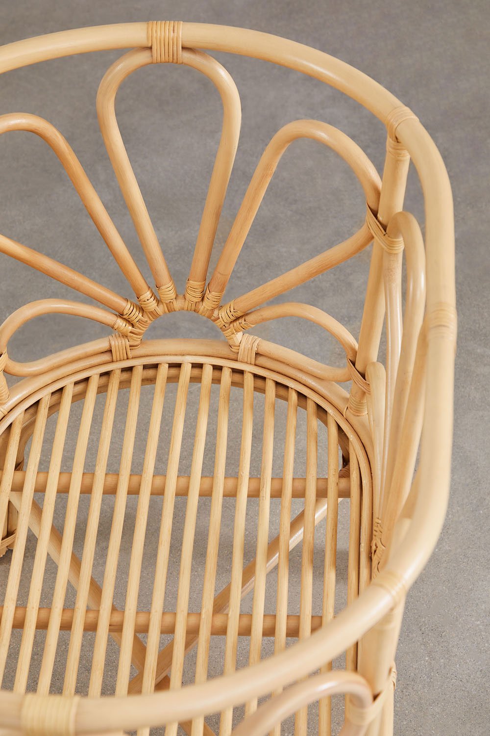 Mini culla in rattan con materasso per bambini Dahlia