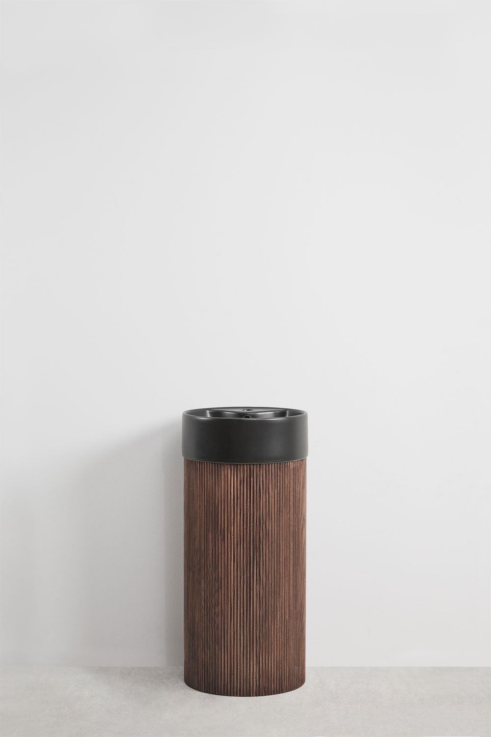 Set mobili da bagno in legno con lavabo in ceramica Maude integrato
