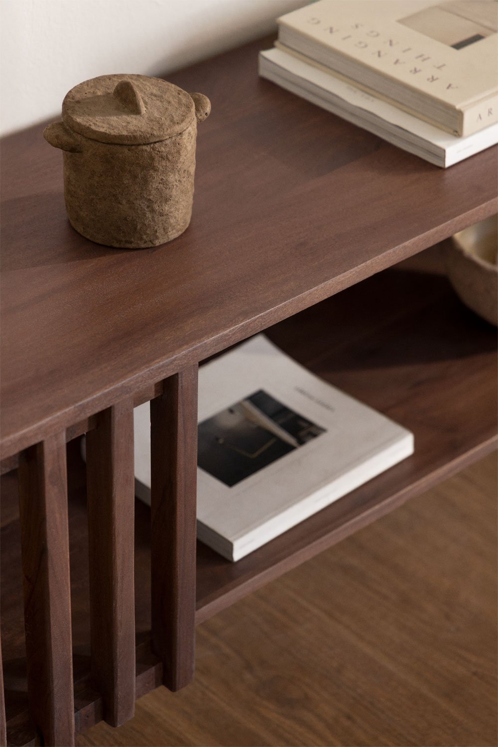 Mobile porta TV Dragor in legno di acacia