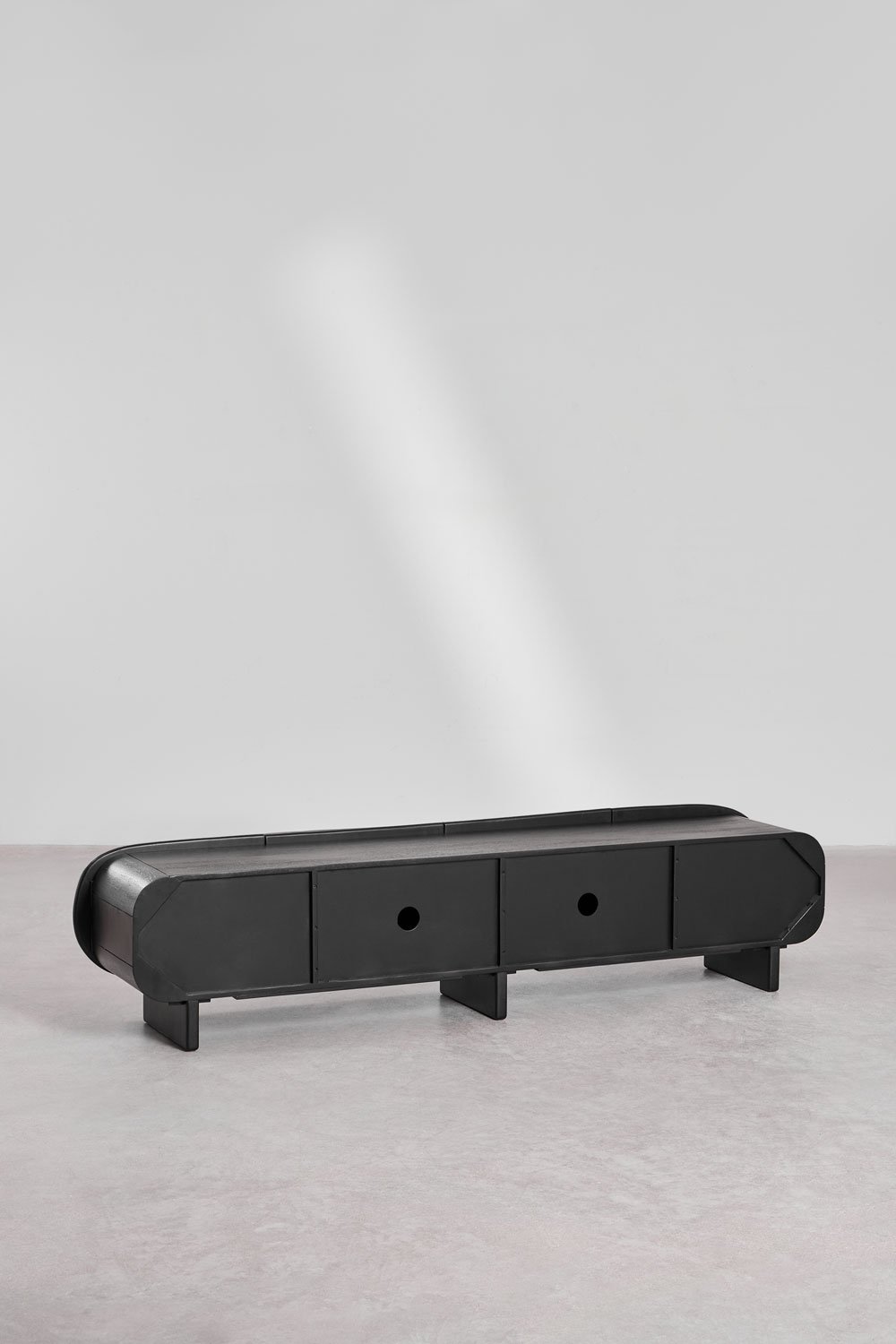 Mobile TV 220x40 cm in legno di mango Agathe