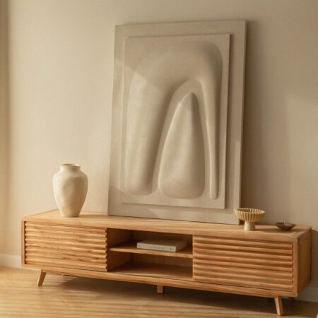 Mobile porta TV in legno Deleyna
