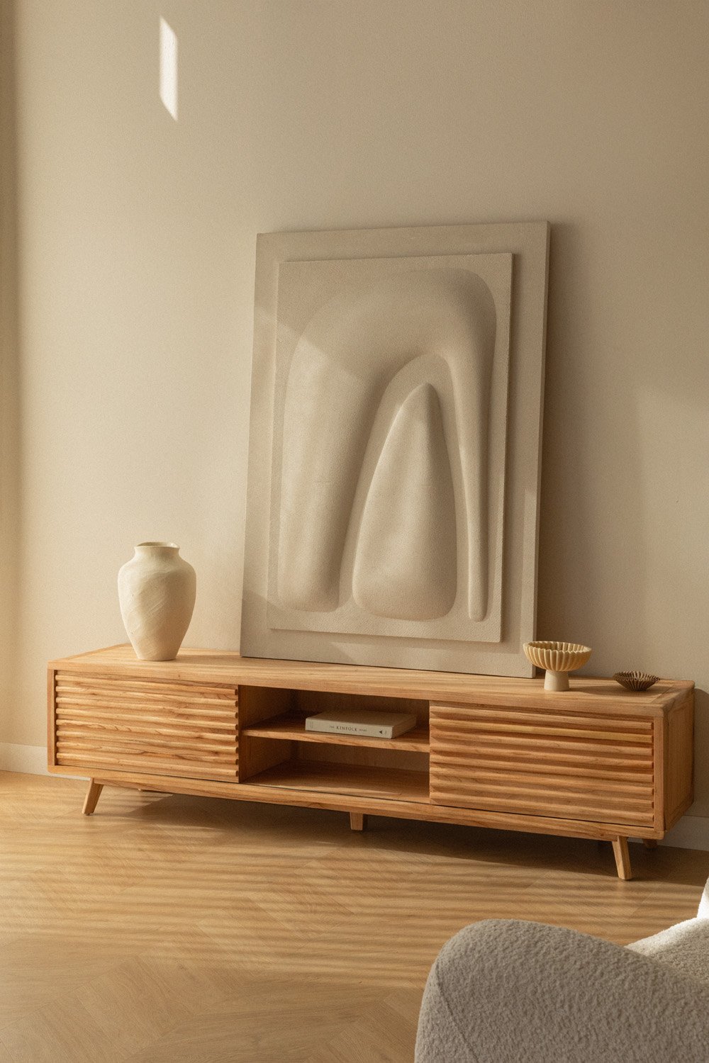 Mobile porta TV in legno Deleyna